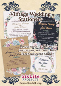 Vintage wedding stationery