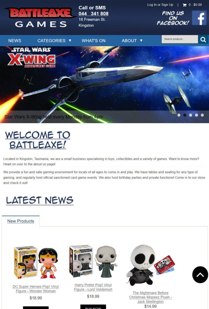 BattleAxe website v.2