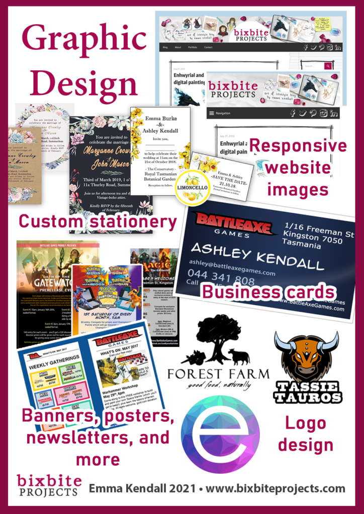 Portfolio samples – graphic design